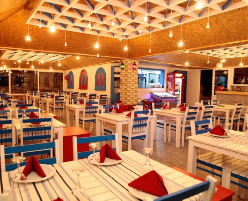 Sahil Restoranı Konsept İç Mimari Tasarım ve Uygulama